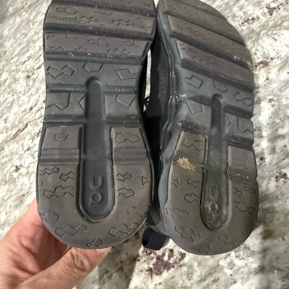 On Running Kids Black Athletic Sneakers